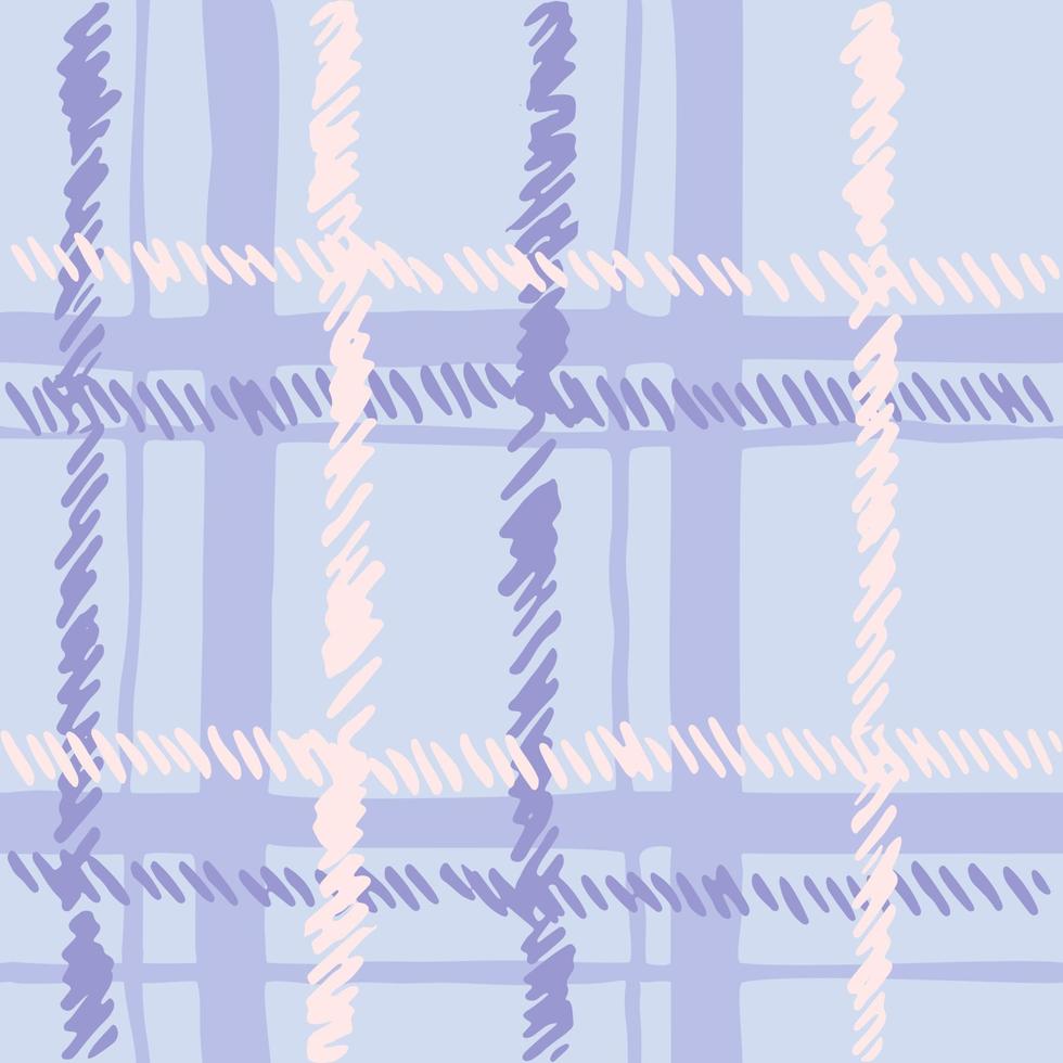 Checkered vector seamless pattern. Hand draw vector tablecloth texture. Great for label, print, packaging, fabric.