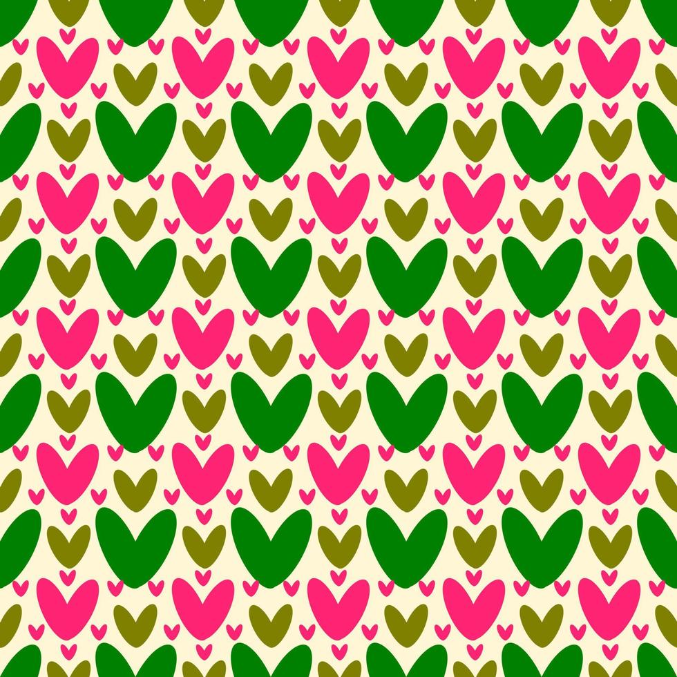 seamless pattern with hearts design vector