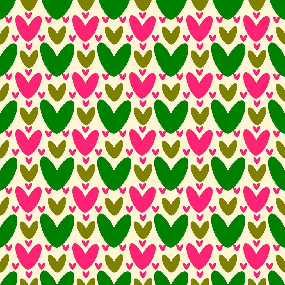 seamless pattern with hearts design vector