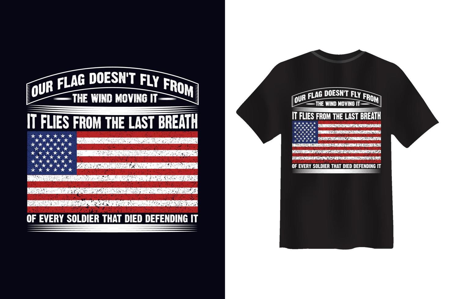 American veteran t shirt design vector