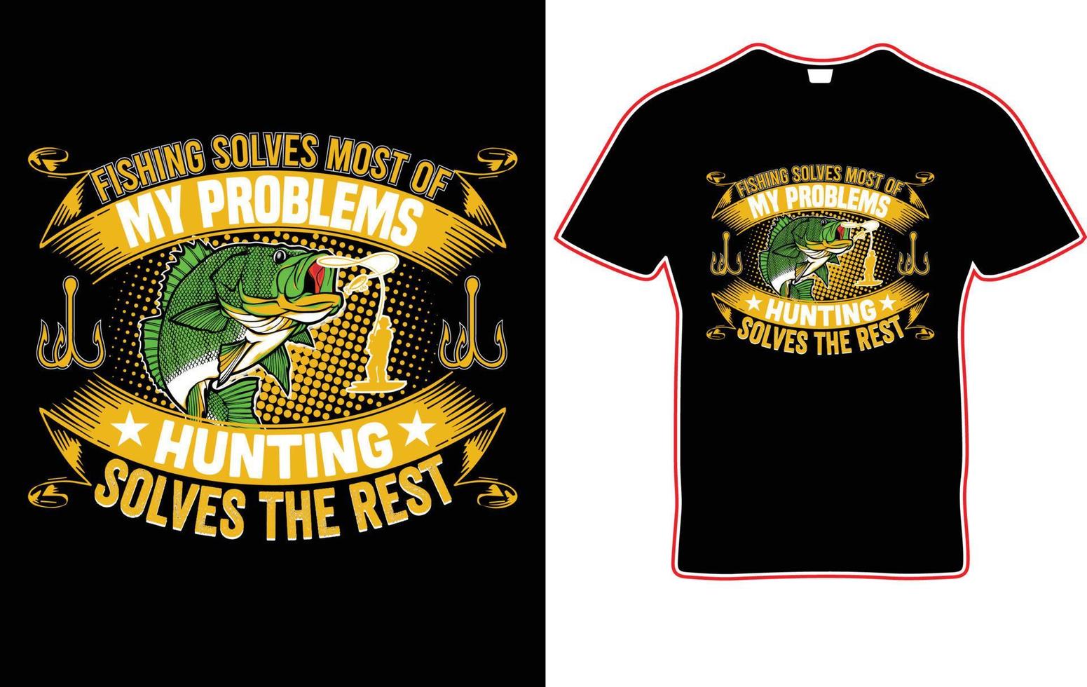 fishing t-shirt design. vector t-shirt design.