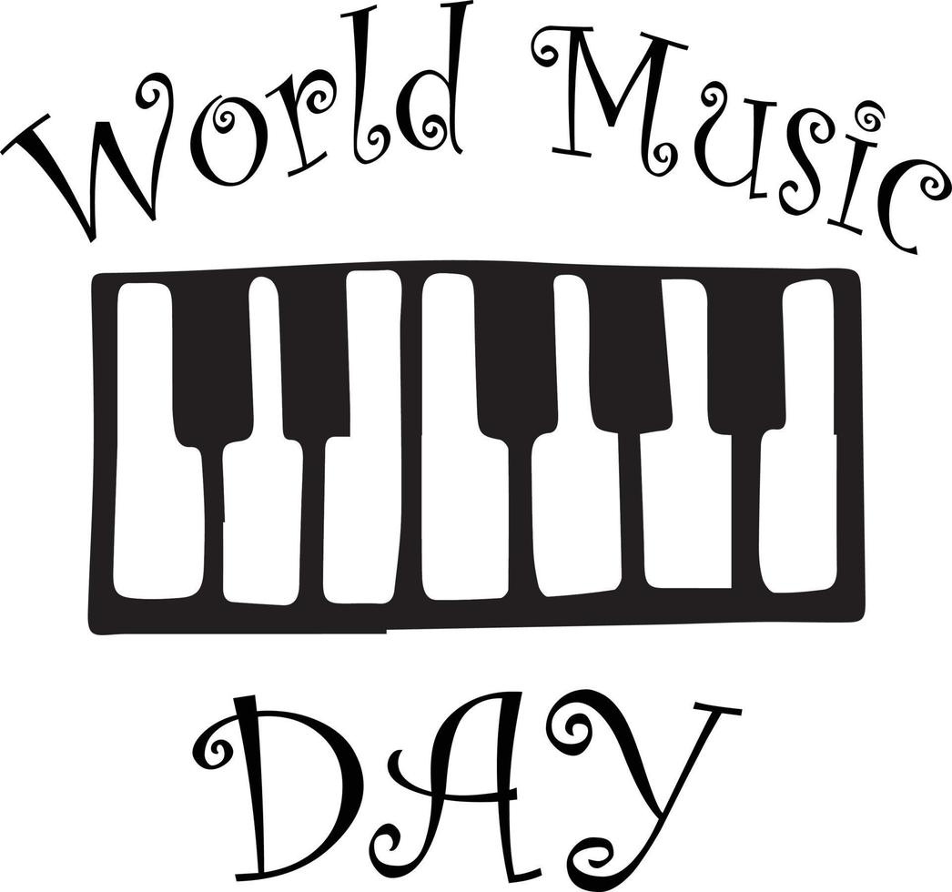 Different designs that can be used for the International Music Day, an event that takes place on October 1, 2022 vector