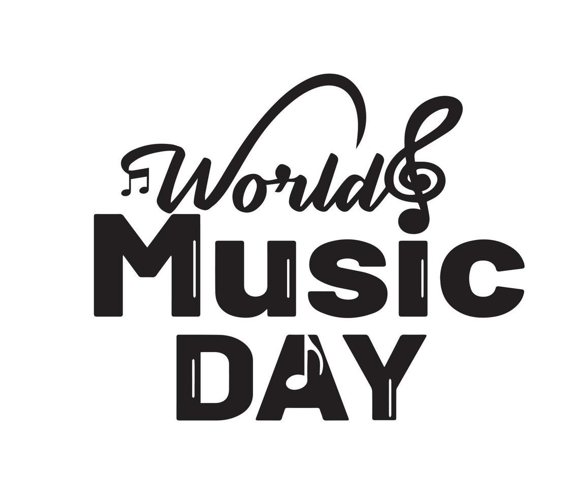 Different designs that can be used for the International Music Day, an event that takes place on October 1, 2022 vector