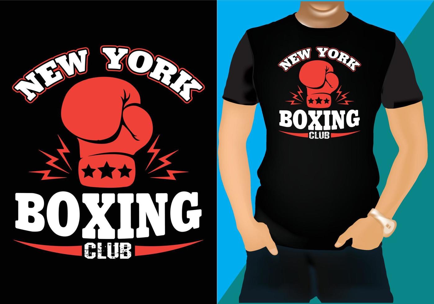 New york Boxing T-Shirt design vector