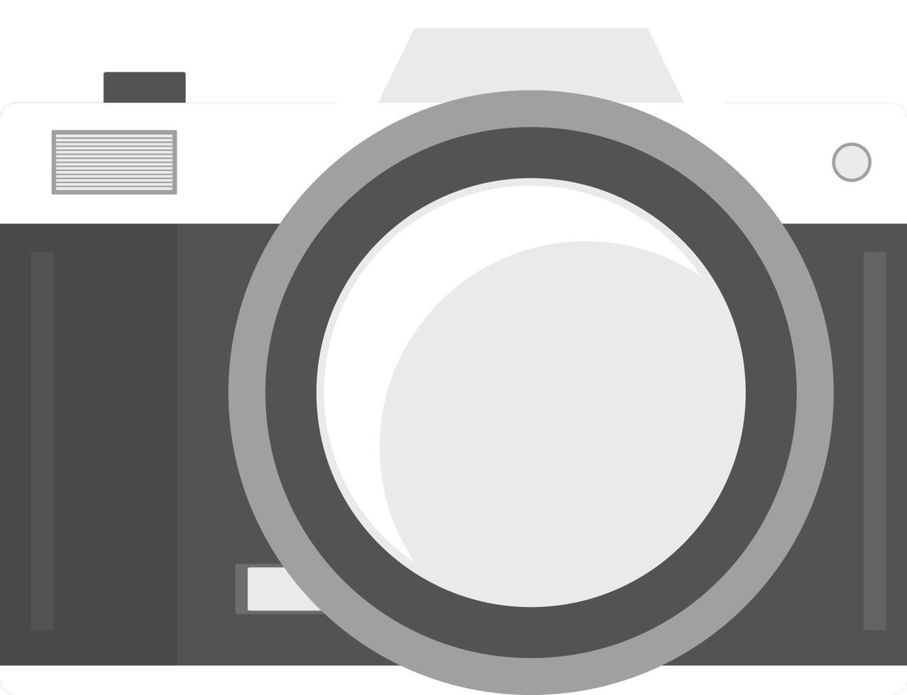 Retro flat camera vector