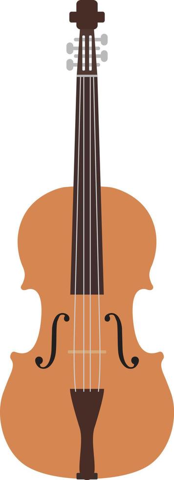 Violin icon, flat illustration vector