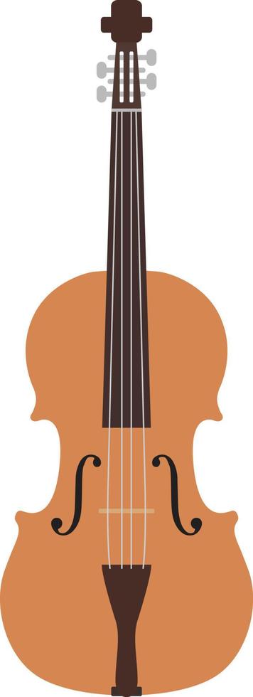 Violin icon, flat illustration vector