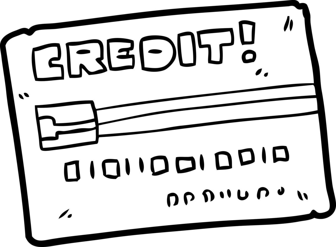 cartoon credit card vector