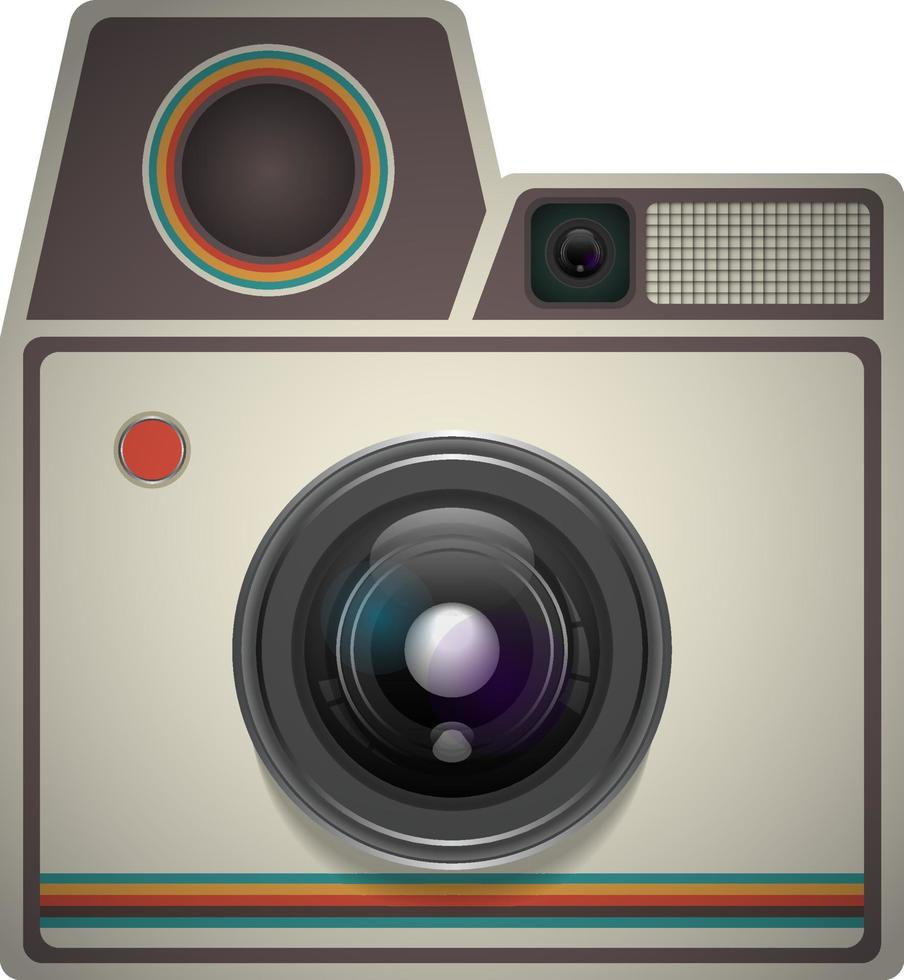 3d retro camera 12388194 Vector Art at Vecteezy