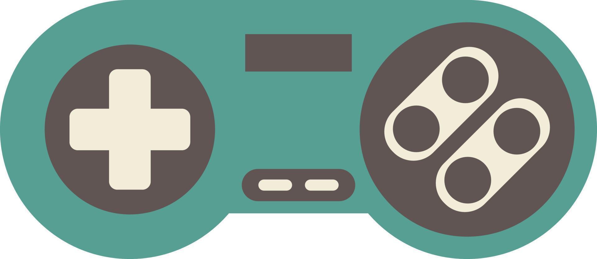 Retro joystick icon, flat illustration vector