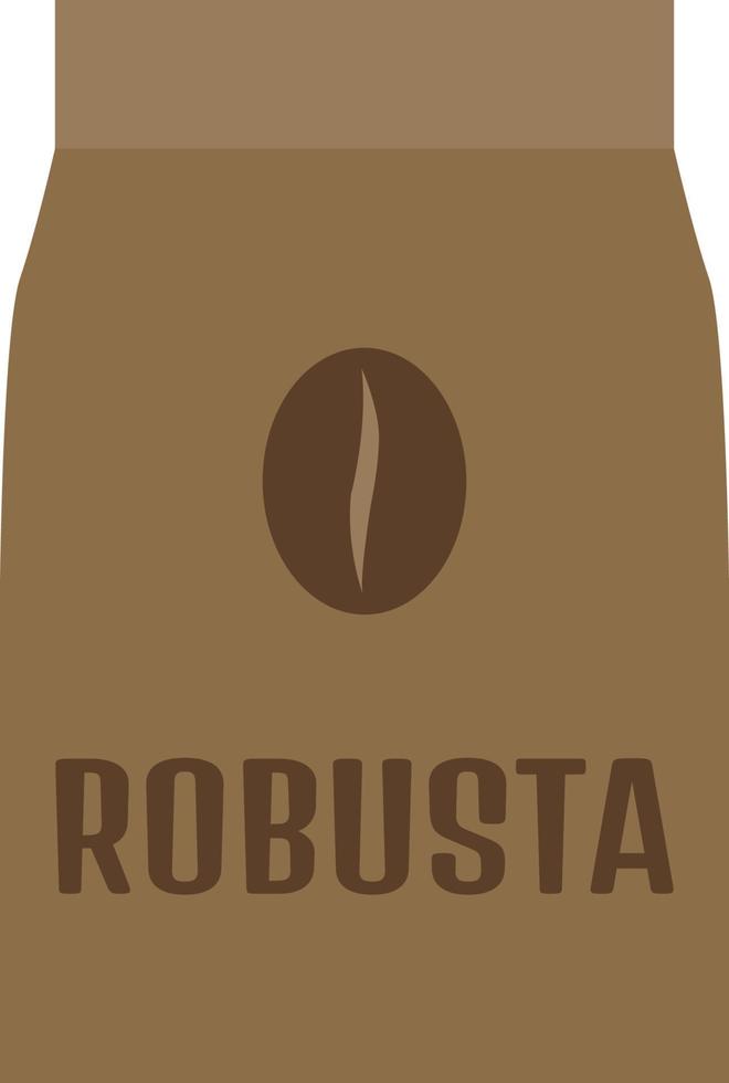 Robusta coffee icon, flat illustration vector