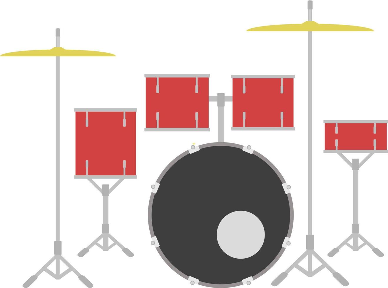 Drum icon, flat illustration vector