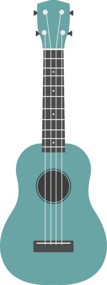 icono de ukelele, ilustración plana vector