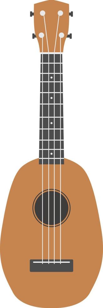 icono de ukelele, ilustración plana vector