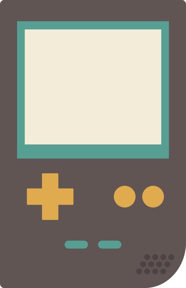 ilustración plana de gameboy vector