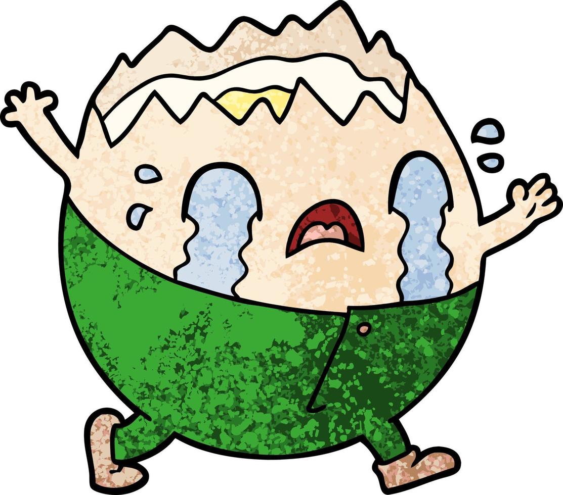 humpty dumpty cartoon egg man crying 12388440 Vector Art at Vecteezy