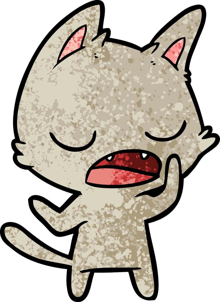 talking cat cartoon vector