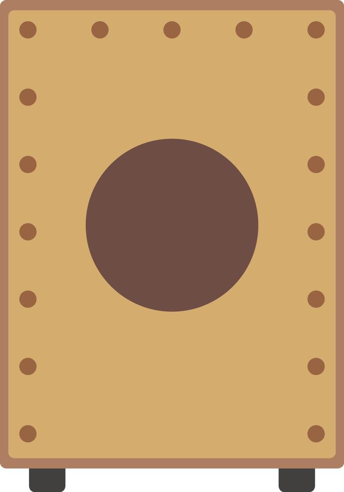 icono de cajón, ilustración plana vector