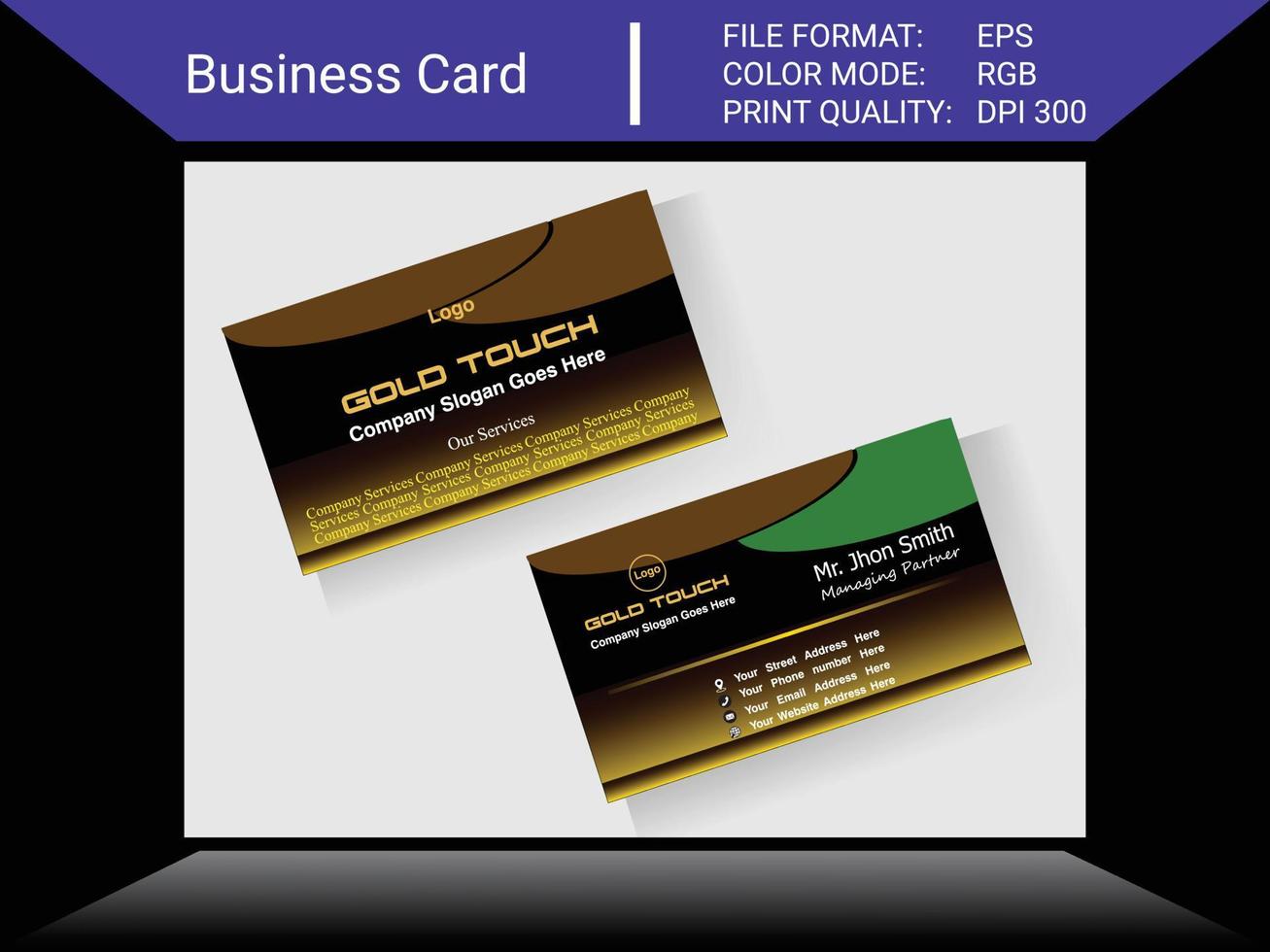 Business Card Stock vector