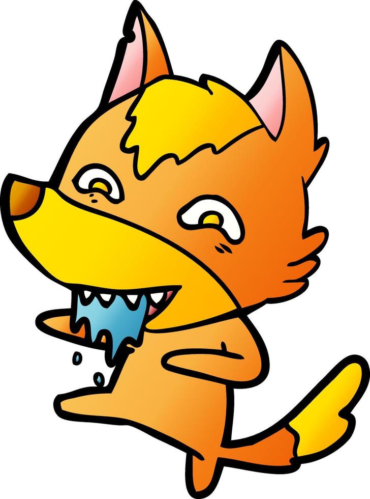 fox cartoon character vector