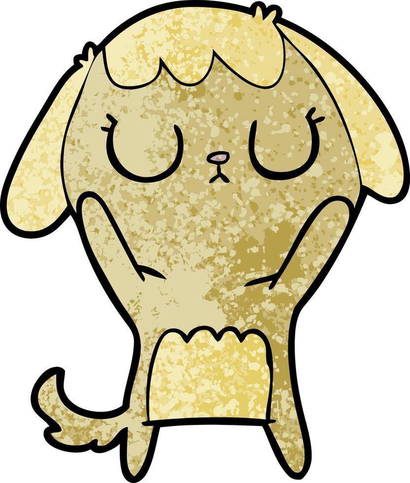 perro de dibujos animados lindo vector