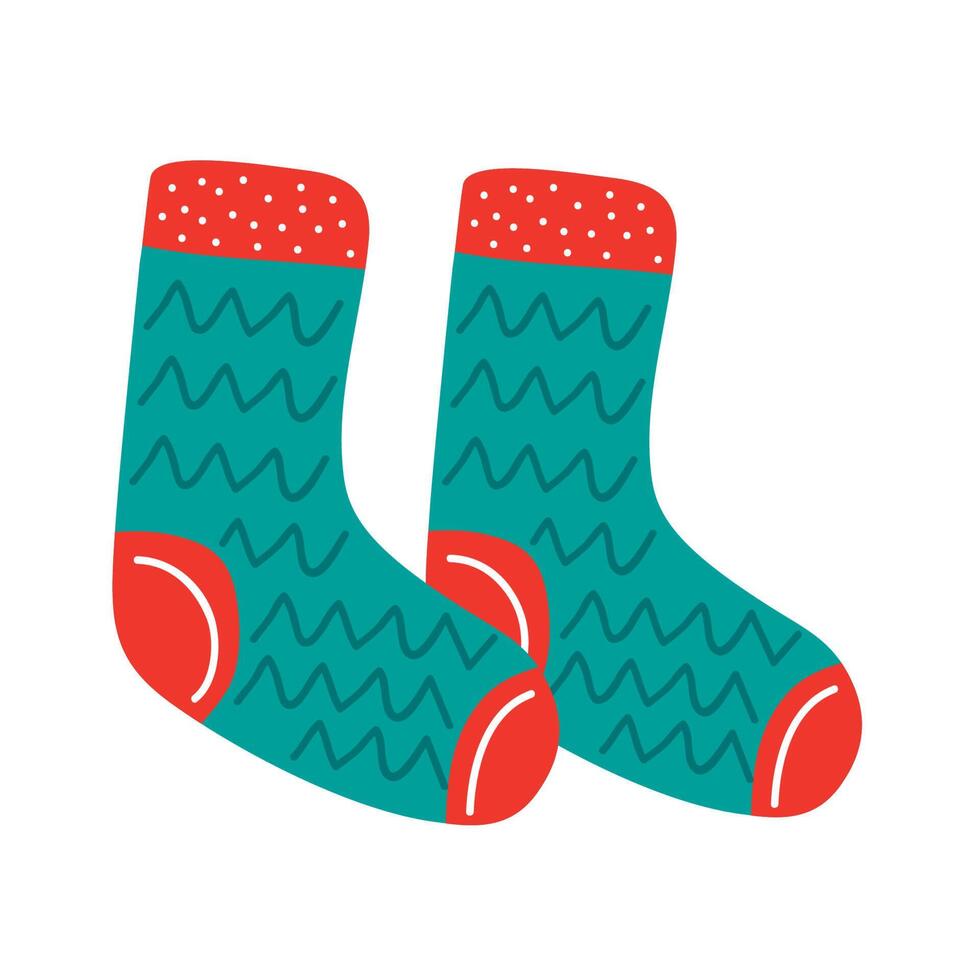 christmas socks design vector