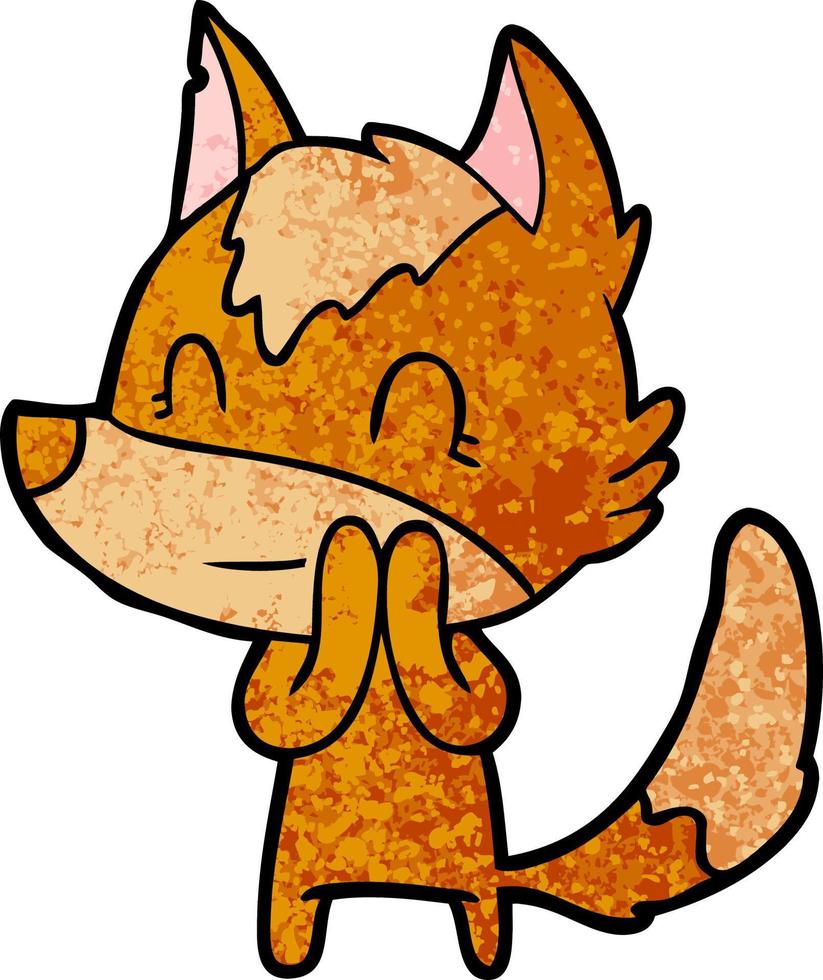 fox cartoon character vector