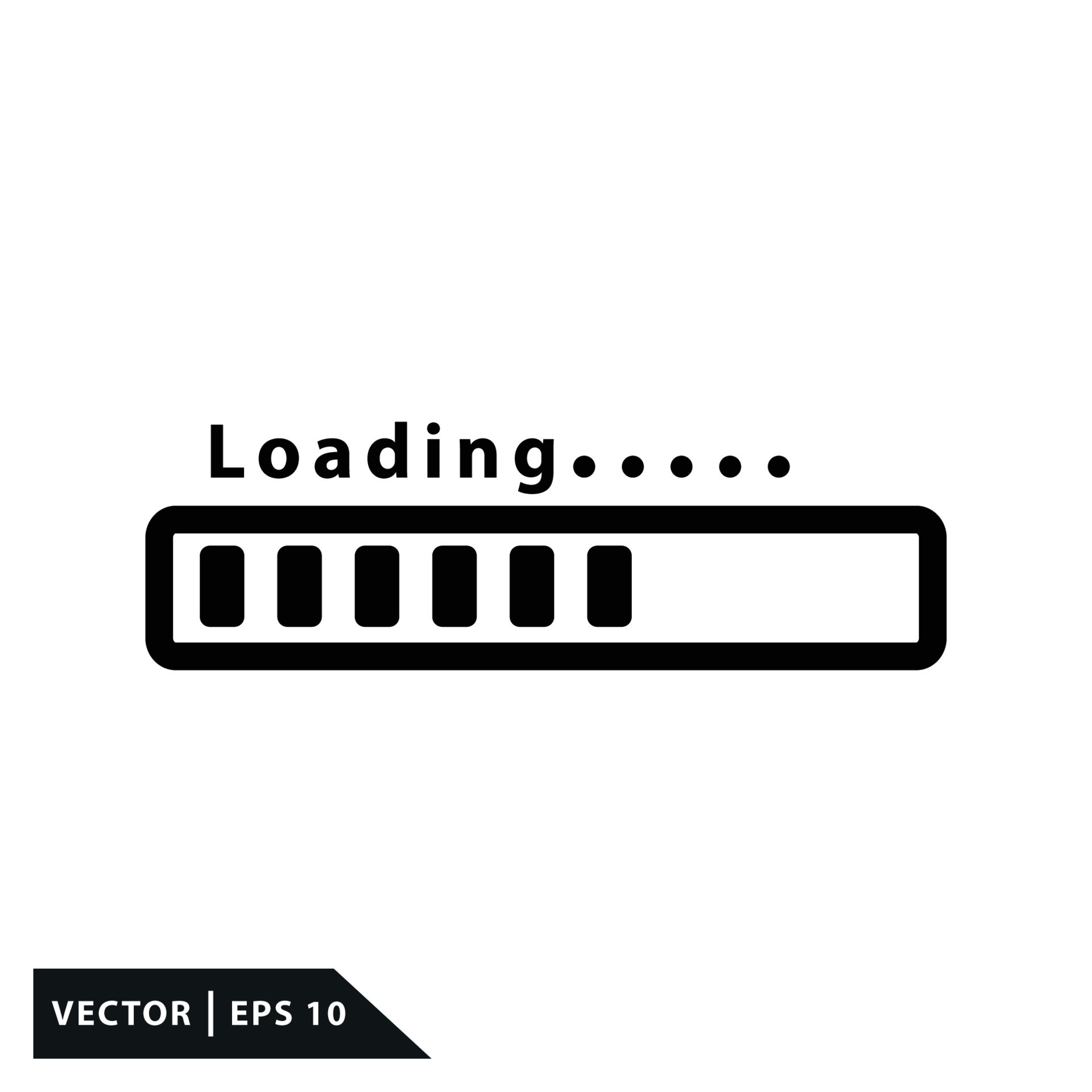 Loading icon sign vector logo template 12389682 Vector Art at Vecteezy