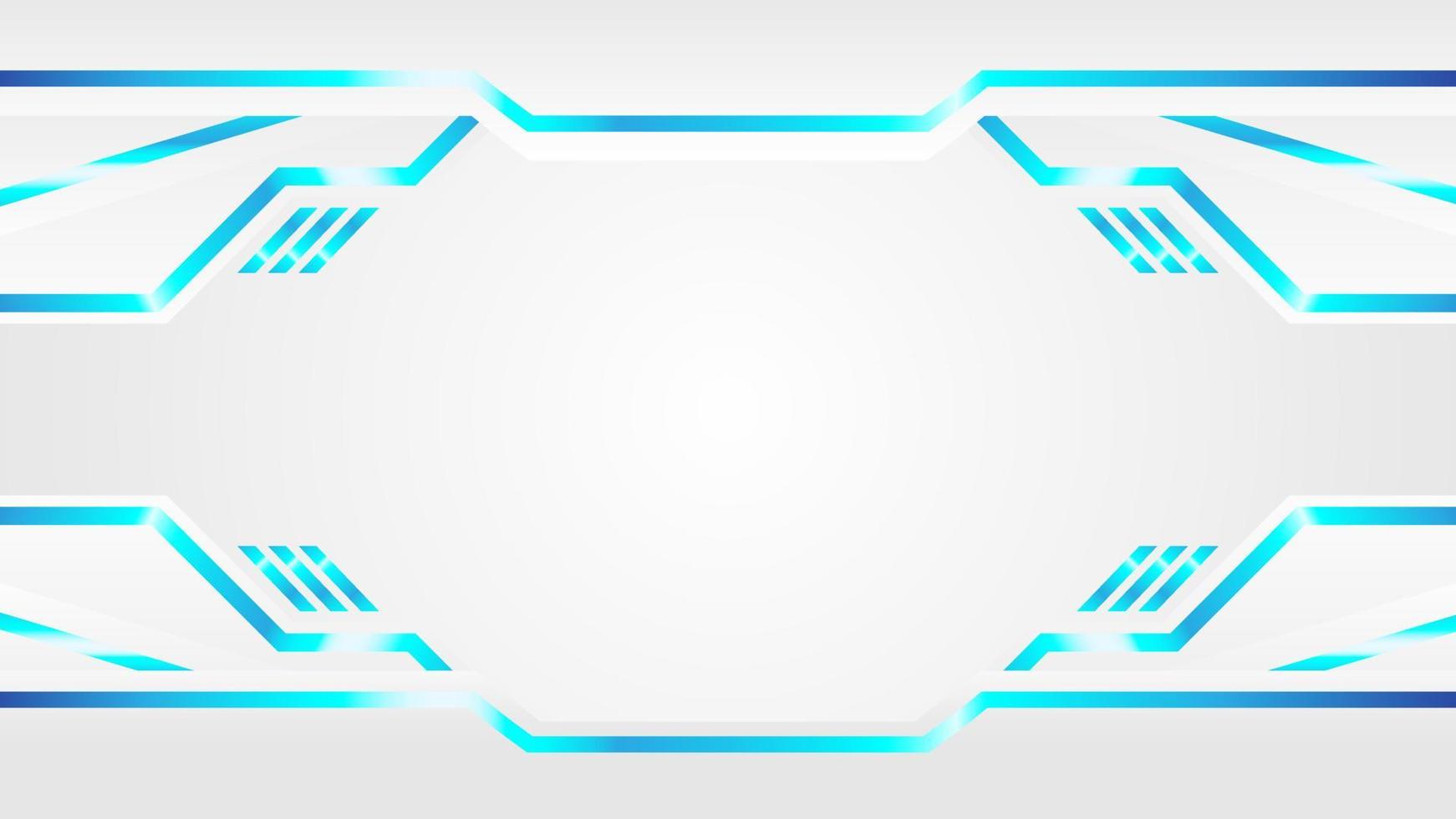 blue and white abstract background futuristic gaming concept illustration design vector
