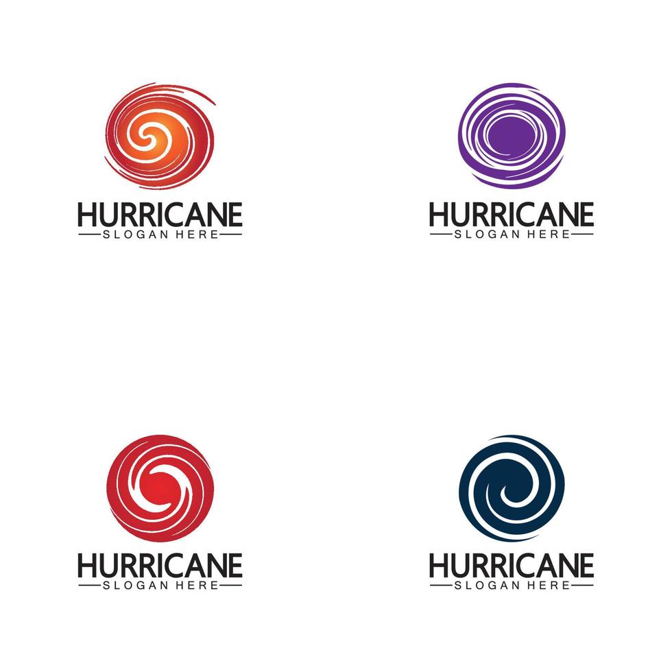 vector de ilustración de icono de símbolo de logotipo de huracán