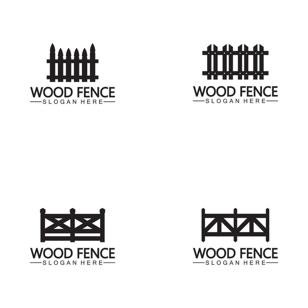 Fence icon vector logo template