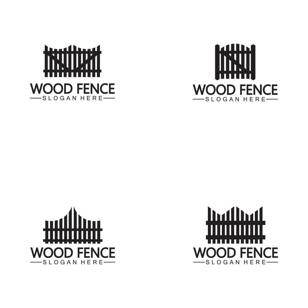 Fence icon vector logo template