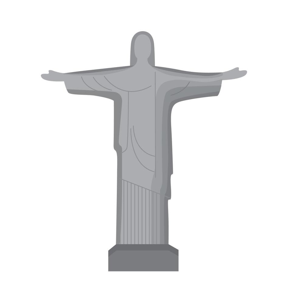 estatua de cristo de corcovade vector