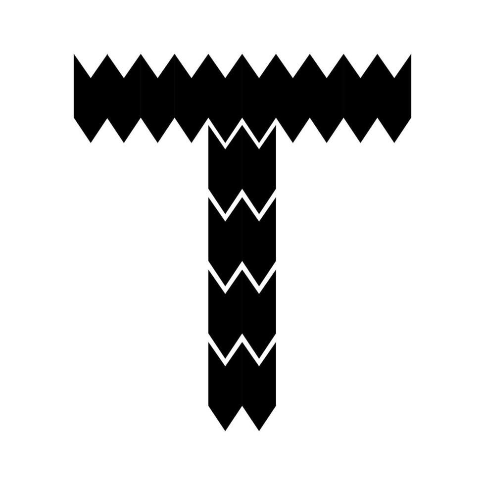 Letter T logo design. vector