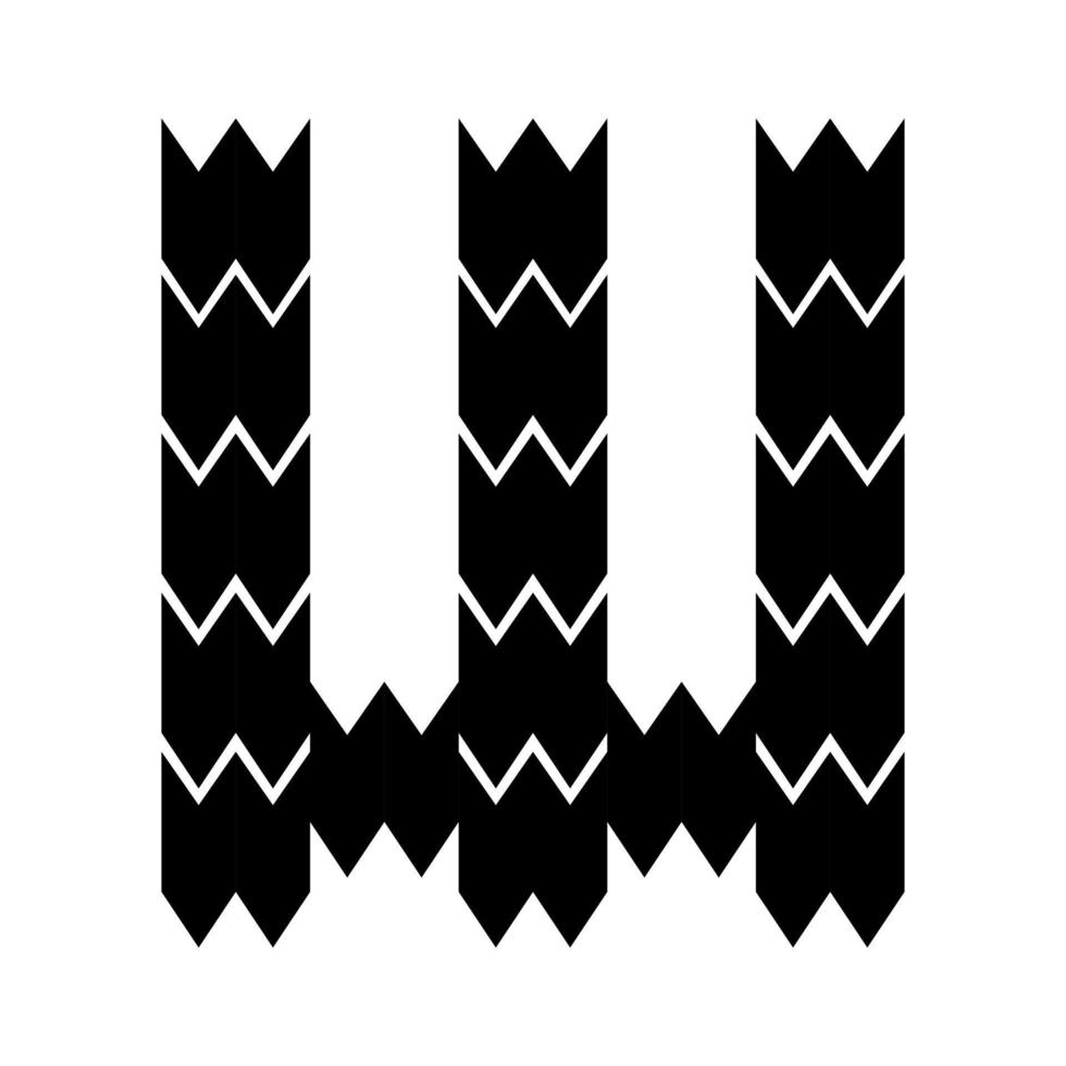 Letter W logo design. vector