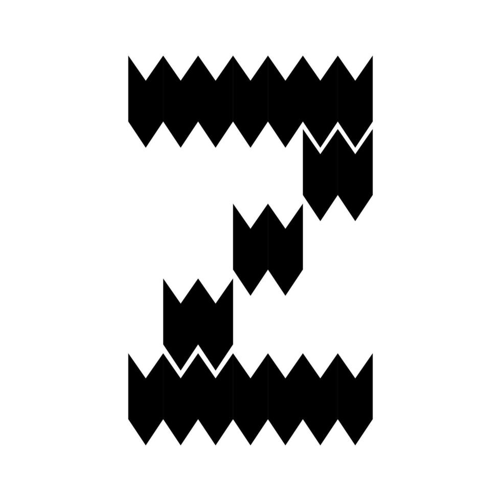 Letter Z logo design. vector