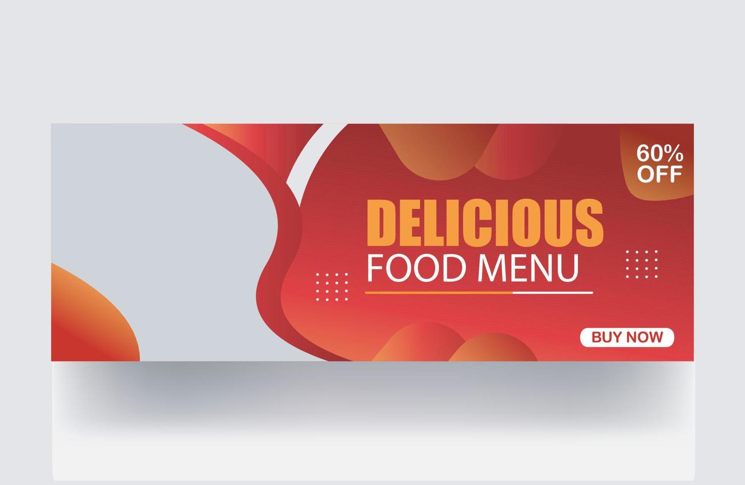 comida deliciosa menú banner hamburguesa diseño de portada de redes sociales portada de publicación plantilla de diseño de miniatura de banner vector