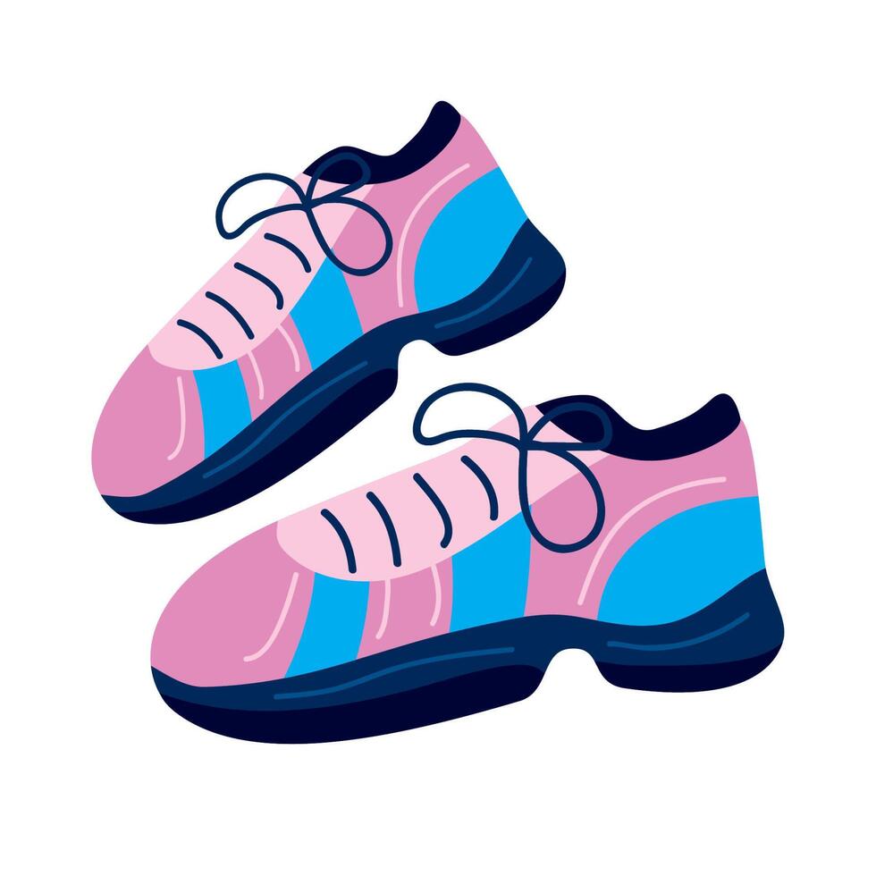 pretty sneakers design vector