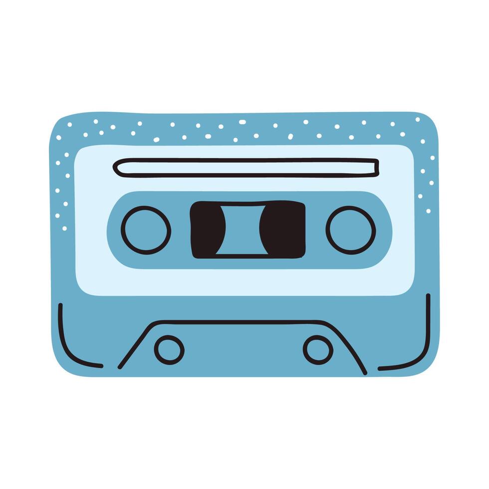 music cassette retro vector
