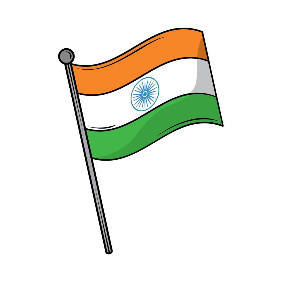 national indian flag vector