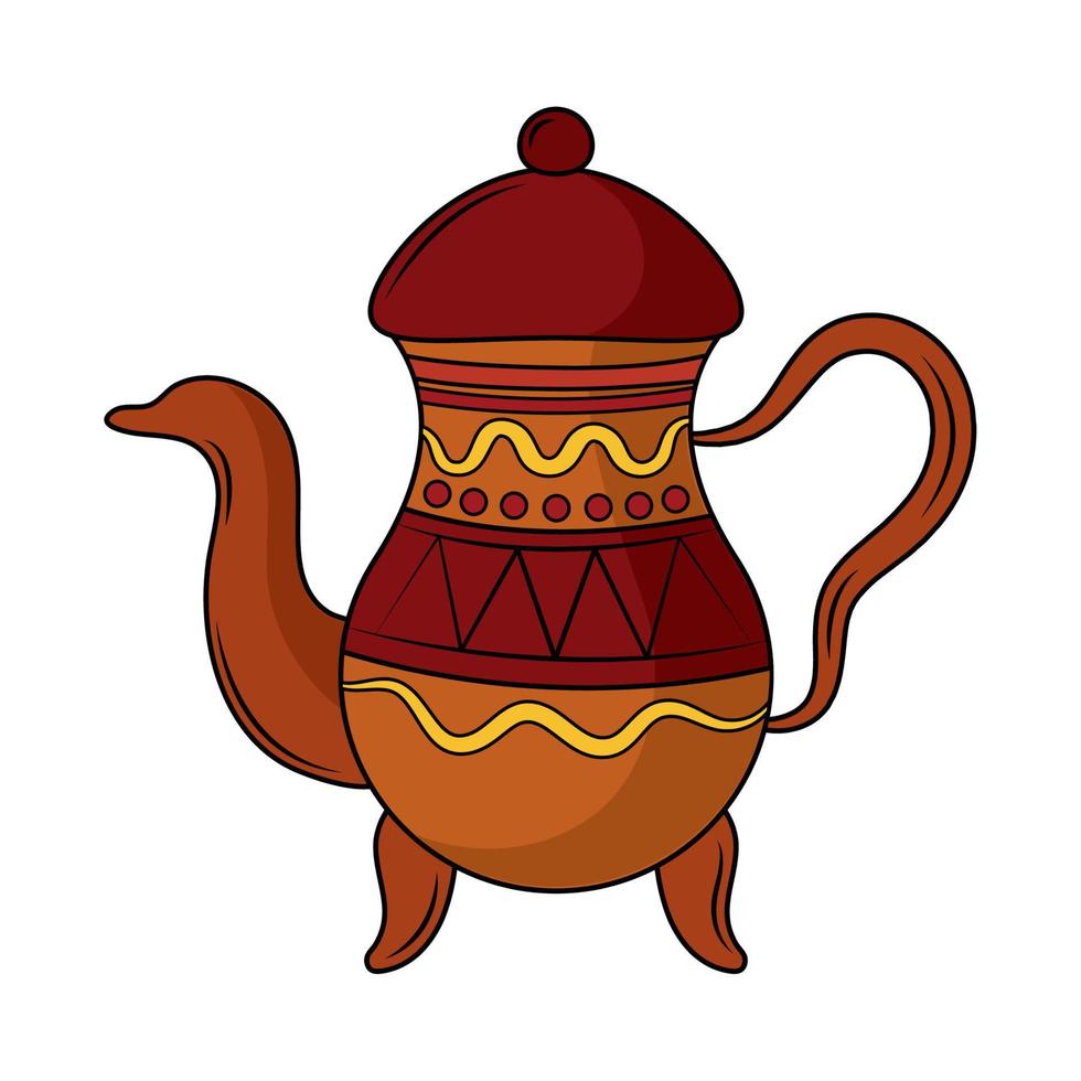 teapot classic decoration vector