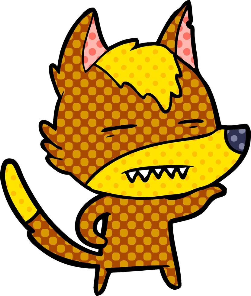 fox cartoon character vector