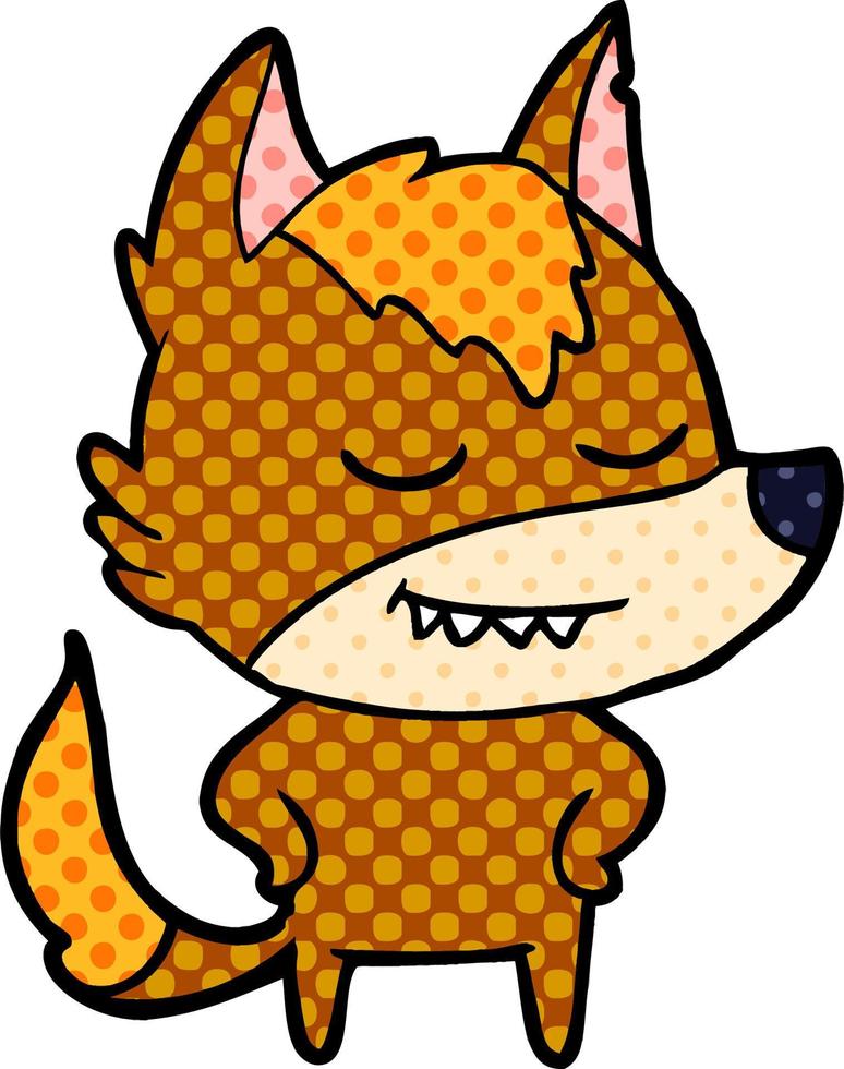 fox cartoon character vector
