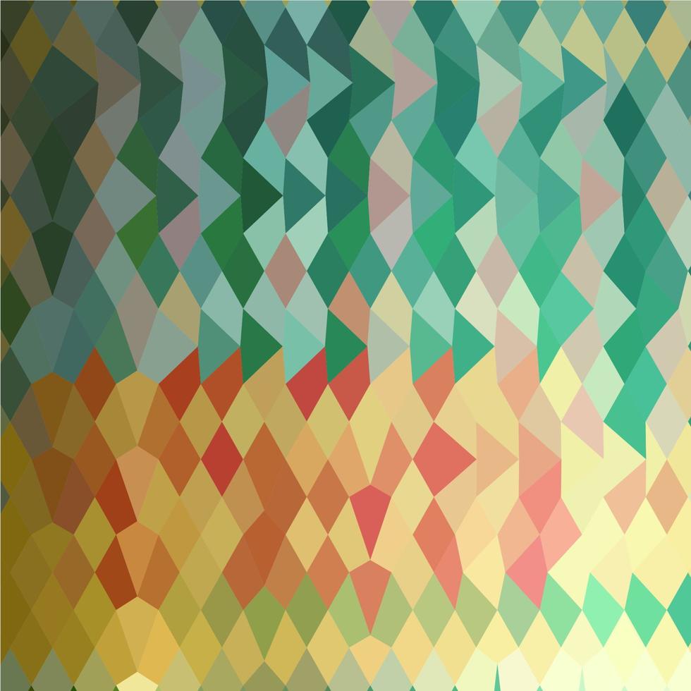 Emerald Green Harlequins Abstract Low Polygon Background vector