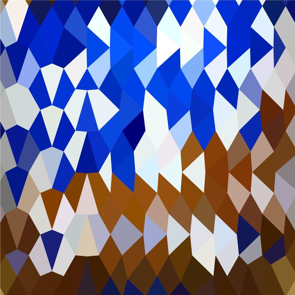 Navy Blue Abstract Low Polygon Background vector