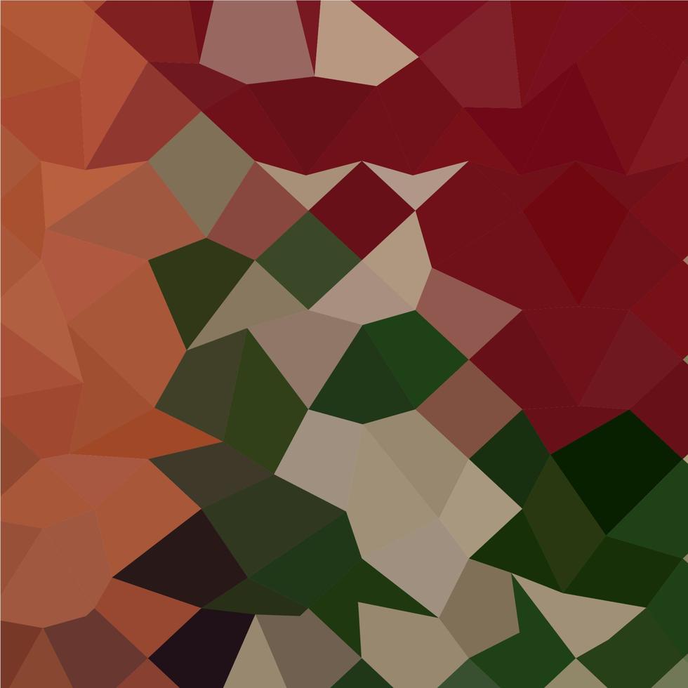 Orange Red Abstract Low Polygon Background vector