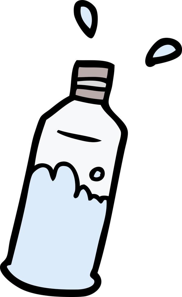 cartoon water bottle vector