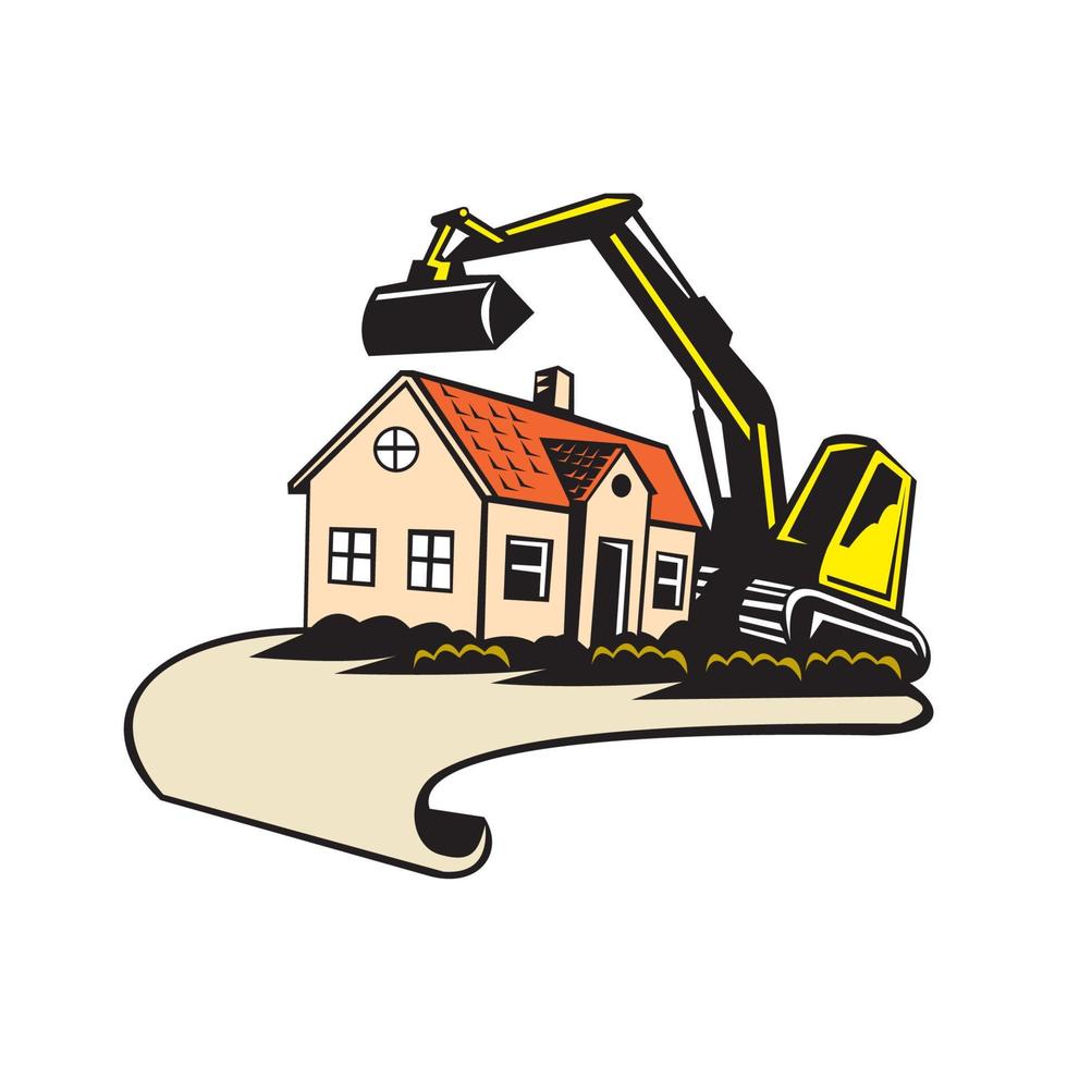 House Demolition Building Removal vector