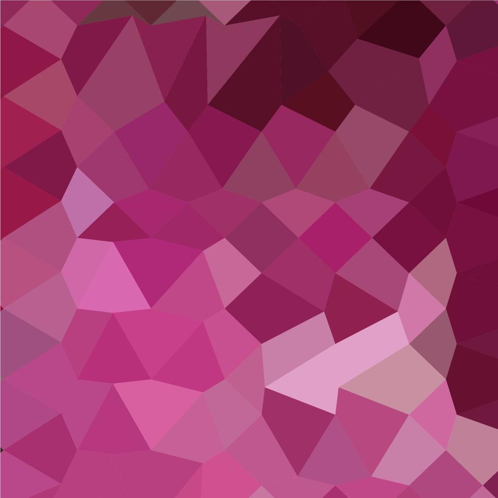 French Rose Pink Abstract Low Polygon Background vector