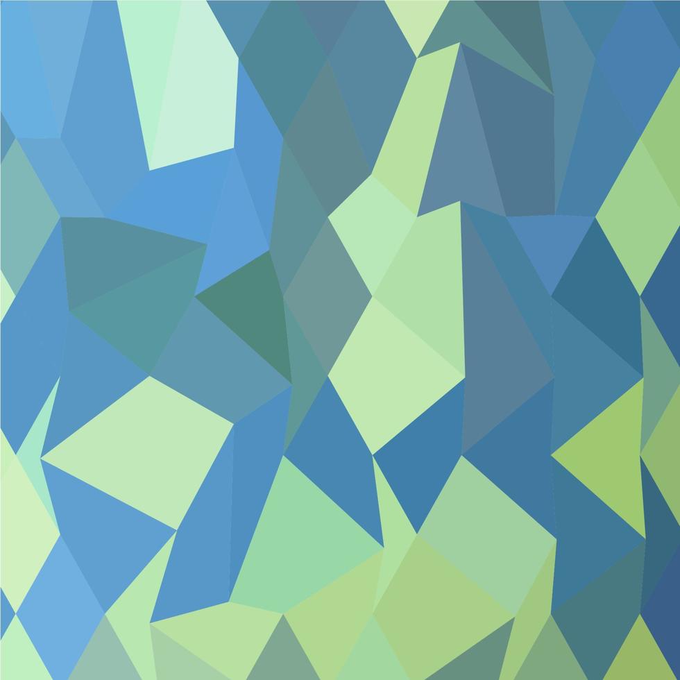 Lime Green Pastel Blue Abstract Low Polygon Background vector